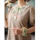 Surface Spell Blooming Roses Over A Porch Short Sleeve One Piece(Leftovers)